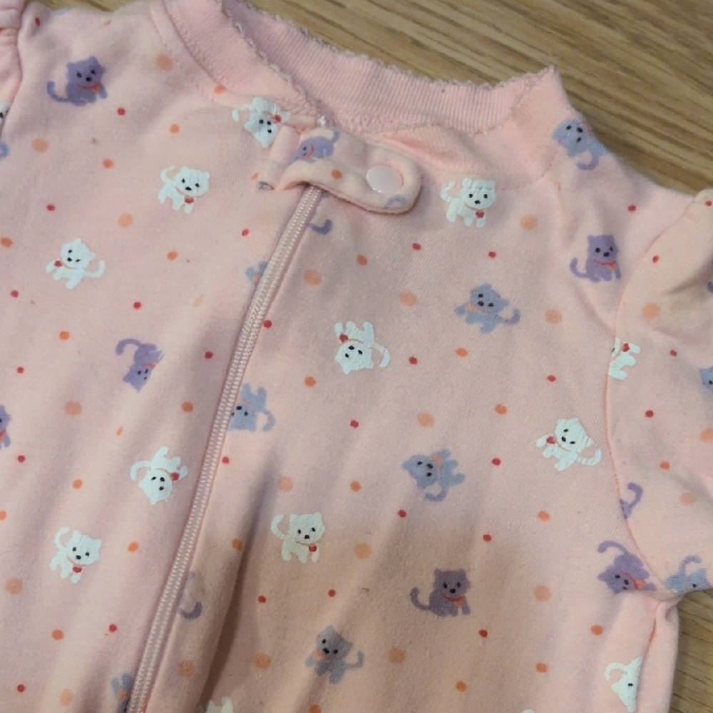 Faded Glory Kids One Pieces Footies - Purple, Pink, White - Picture 4 of 7